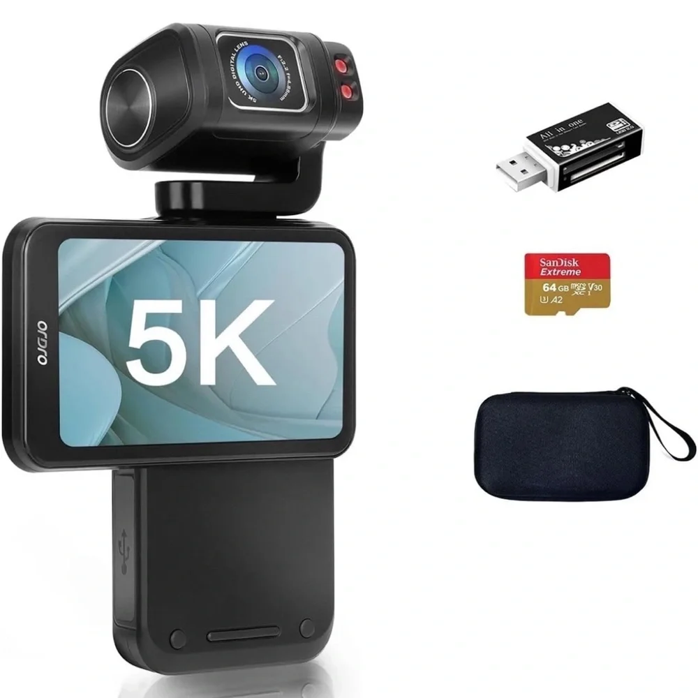 Ordro Poket m 3. 5 k Black Camera with Advanced Features